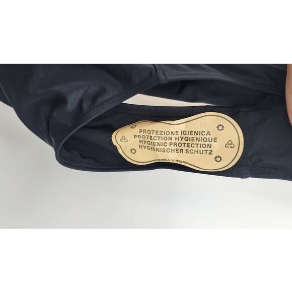 New One Piece Black‎ Draped Monokini Shoulder One Piece Swimsuit Size Large - Picture 10 of 10